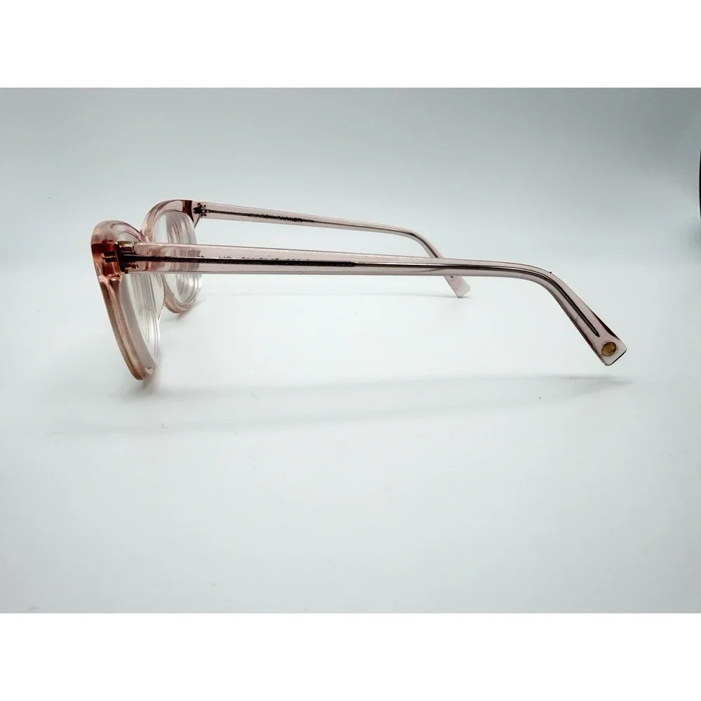 Warby Parker Hallie 600 Cat Eye PINK Transparent Eyeglasses Frame Only 51-18-145